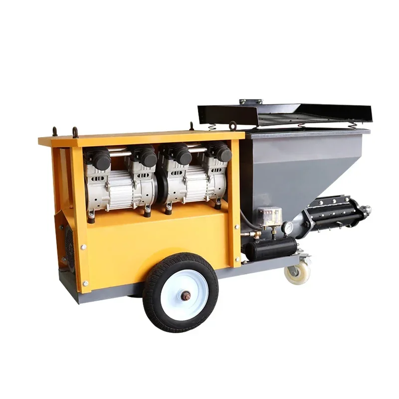 High Speed Smoothing Plaster Leveling Wall Plastering Equipment Mortar Spraying Machine