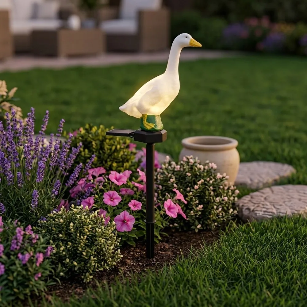for Solar Powered Bird Solar Goose Lamp Automatic Night Lighting Weather Resistant Material Energy Efficient Solution