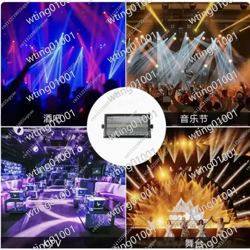1000W Full Color LED 48+8 Strobe Light Bar for DJ Party Stage Live Stream RGB Atmosphere Effect