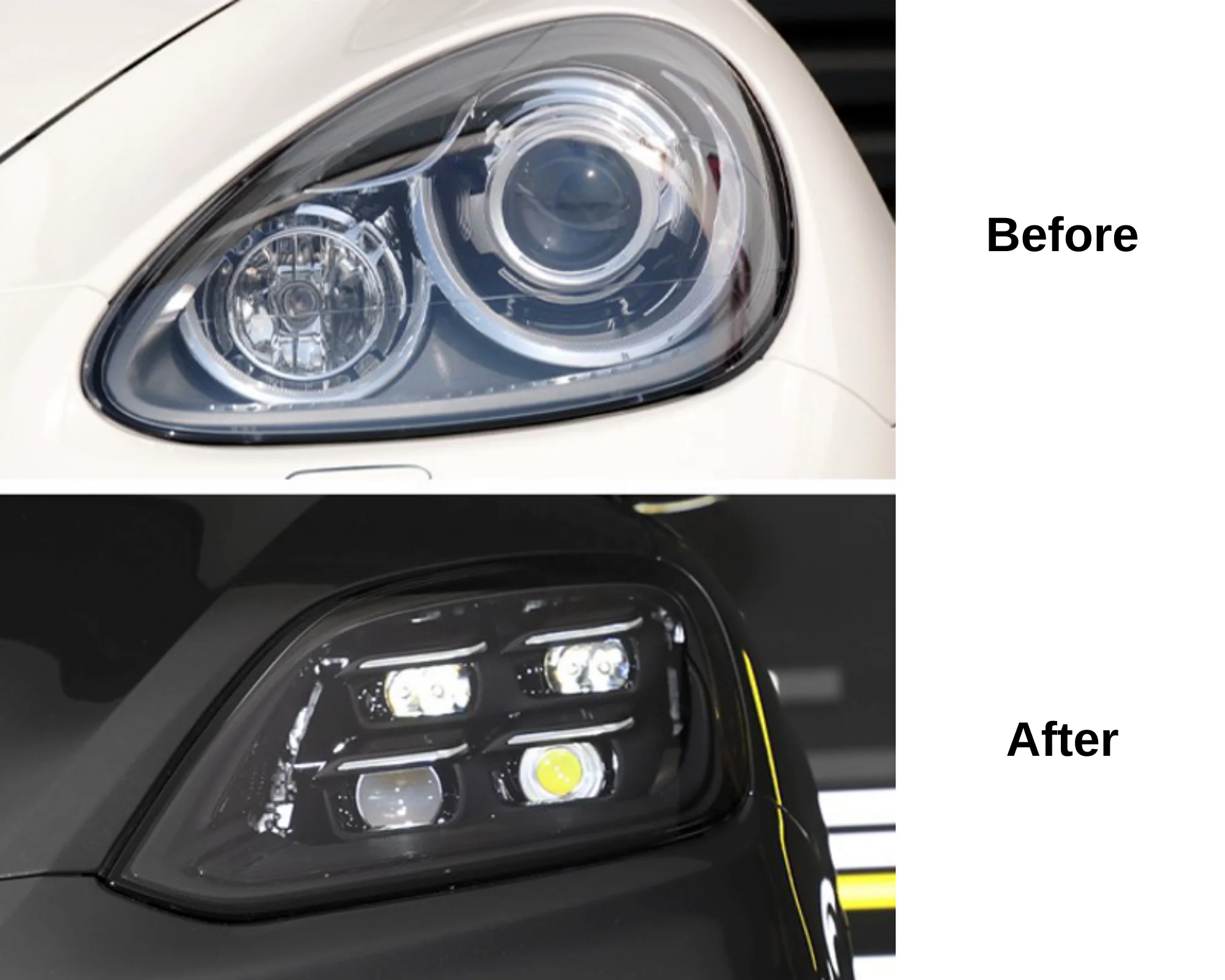 PG per porsche Cayenne 958.1 (11-14) a 2024 Versione LED Faro Testa Lampada Frontale Accessori Luce