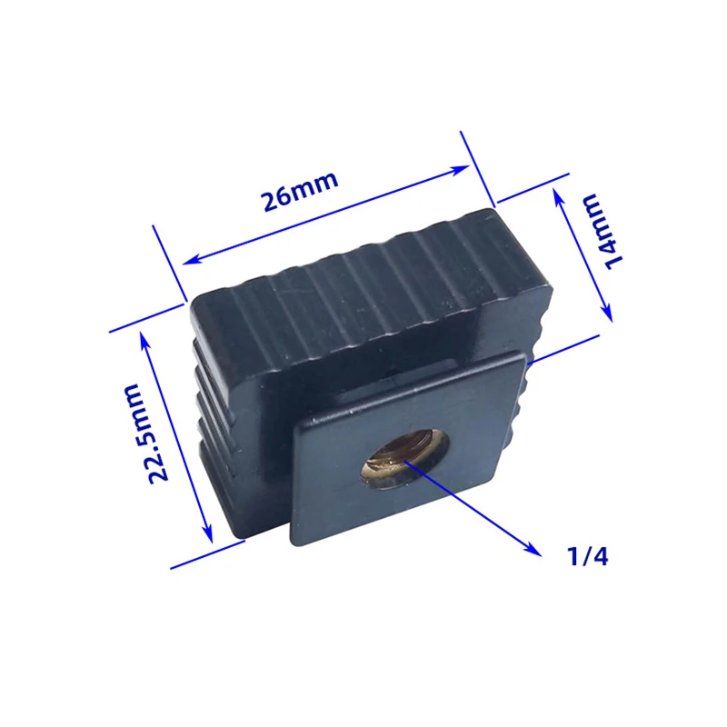 Speedight Flash Cold Hot Shoe Bracket Mount Adapter 1/4" Screw For Studio Speedight Tripod Flash Hot Shoe Mount Adapter