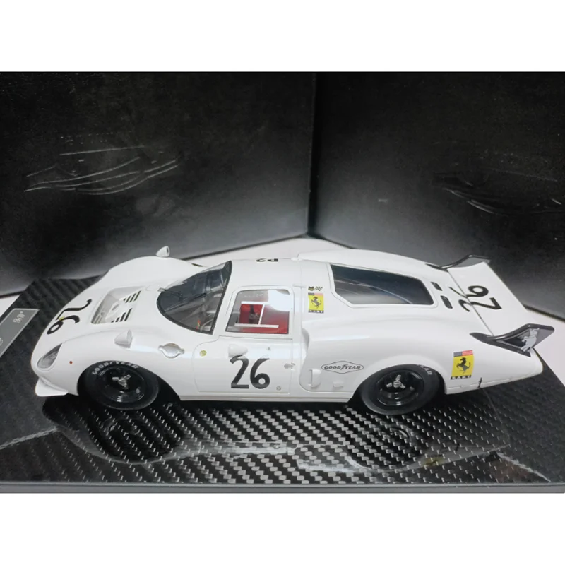 YY 1/18 365 P2 LM 1966 & P2 Daytone GP 1966 الراتنج سباق نموذج الكبار تذكارية كلاسيكية ثابت عرض تحصيل لعبة هدية