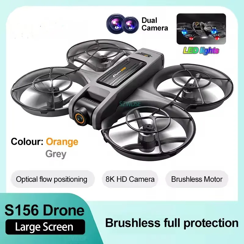 S156 Drone Professional 8K Camera with 5G WiFi FPV UAV Screen Remote Control and Obstacle Avoidance Quadcopter 2025 New