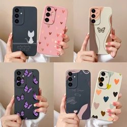 For Samsung S24 Plus Ultra Phone Case Stylish Soft Liquid Silicone Camera Protection Cover For Galaxy S 24 S24+ S24Ultra Funda