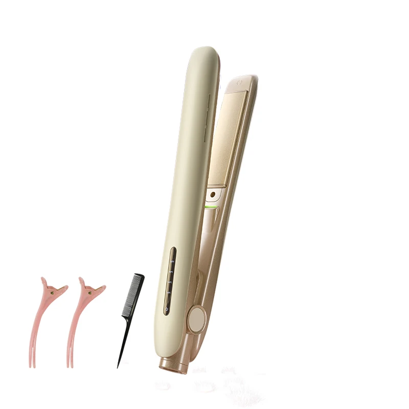 Hair Straightener Flat Iron 2 in 1 Curly Straight Styling Tool 80 Million Negative Ion 4-Temp Smart Control Travel Friendly Hair