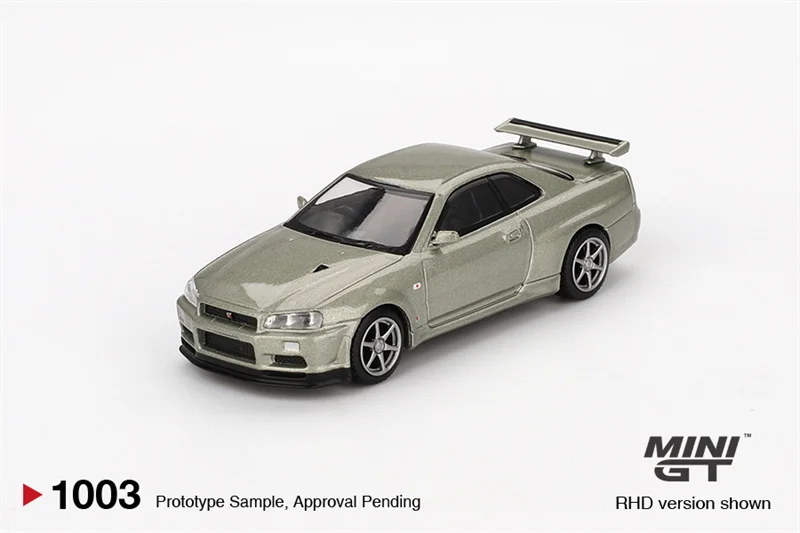MINI GT 1:64 Miata MX-5 / GTR 2024 / V-Series.R 01 / Skyline R34 V-Spec / Z8 / S680 / Rover 1971 Modelo de vehículo de aleación