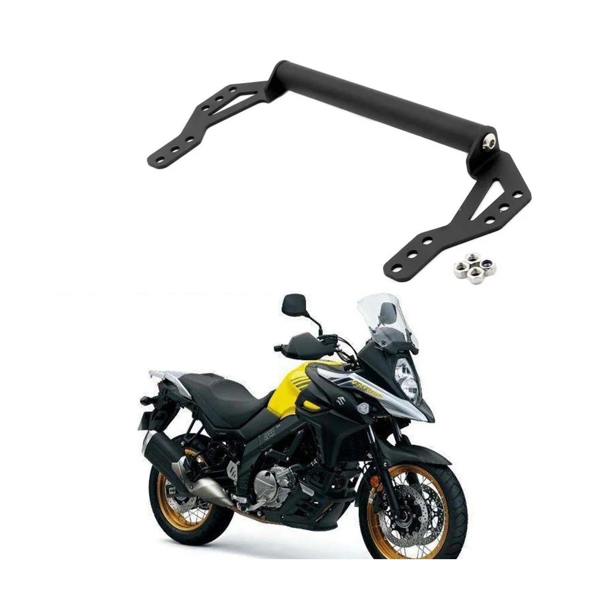 Motorcycle Phone Mount Bracket for Suzuki V Strom DL 650 650XT 2017-2022 Navigation Windshield GPS Phone Holder