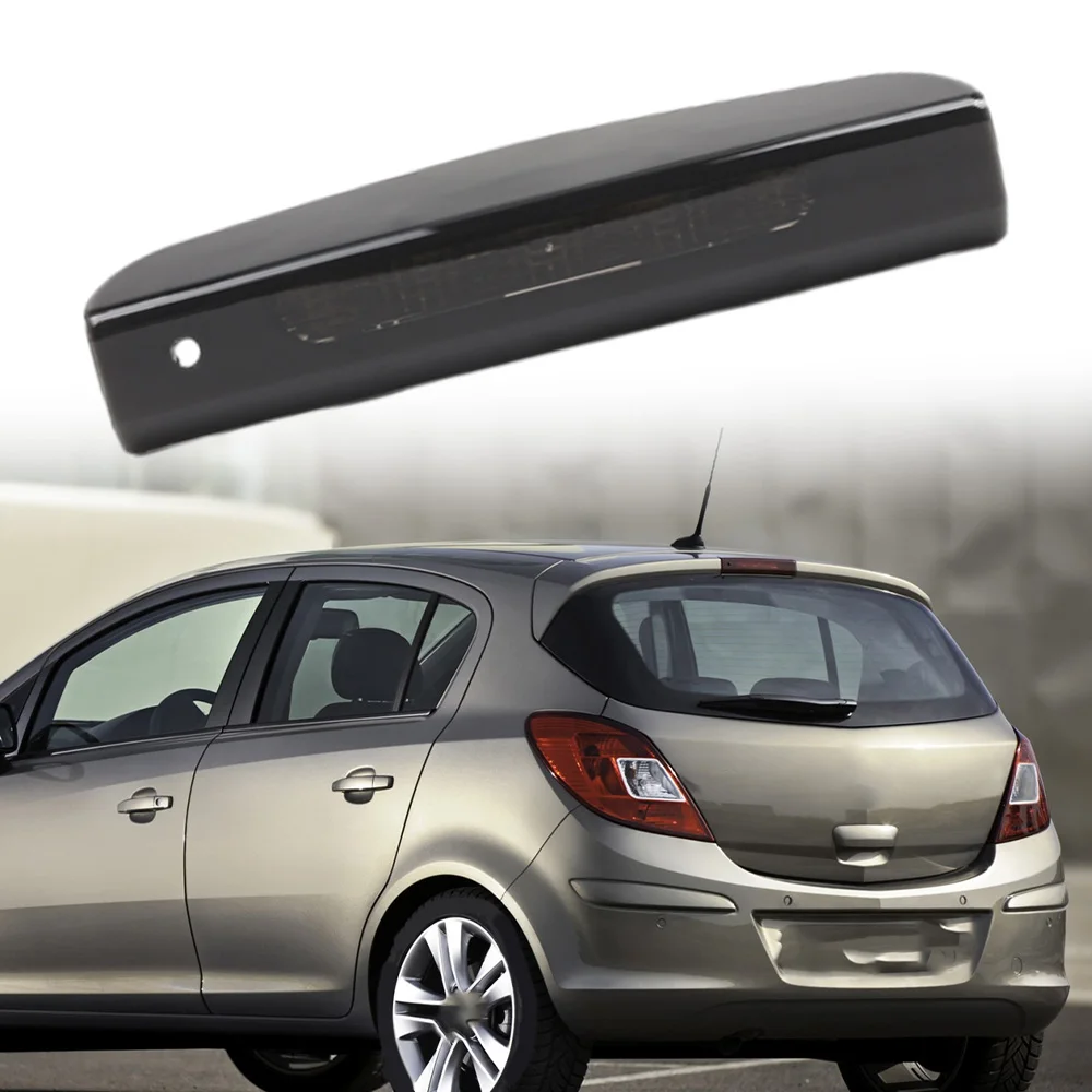 

Для Vauxhall Corsa D/E 5-дверный 2007-2019 светодиодный третий стоп-сигнал, задний задний фонарь 13188045 1222130 510511640, стоп-сигнал с высоким креплением
