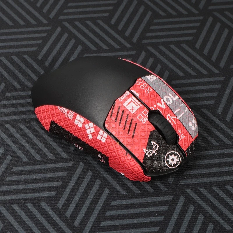 Fita antiderrapante premium para steelseries prime mouse – adesivo de pele absorvente de suor para controle de jogos pro