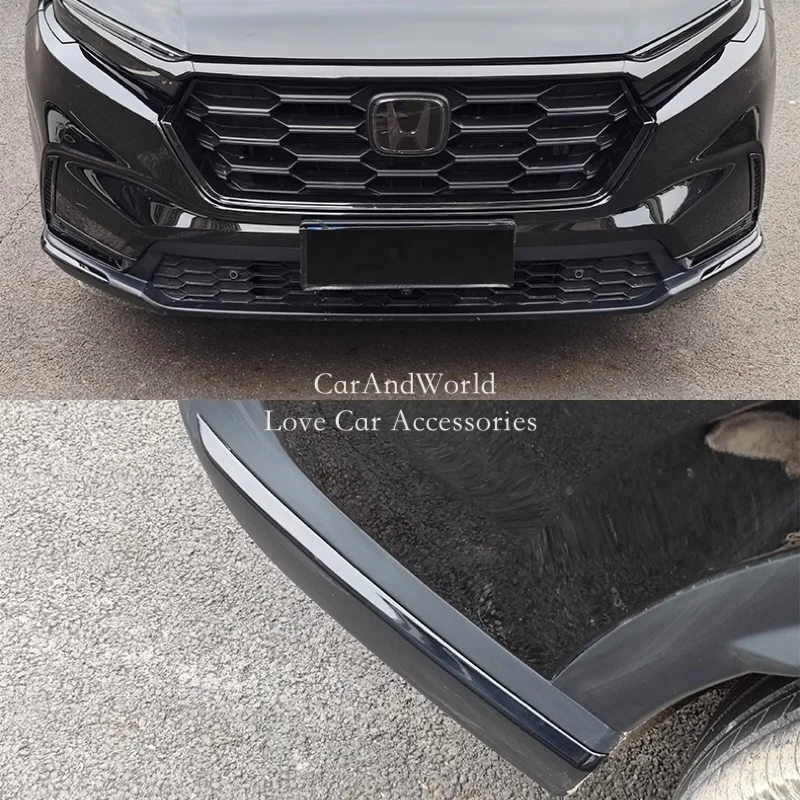 ABS كروم الجبهة الخلفية ركن واقي مصد السيارة شرائط غطاء مقبلات الزخارف اكسسوارات السيارات لهوندا CRV CR-V 6th 2023-2025