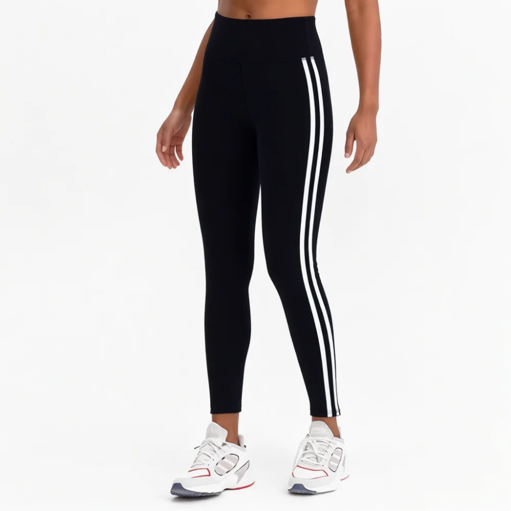 Running Gear Junior - Leggings Esportivas Femininas com Faixa Lateral,