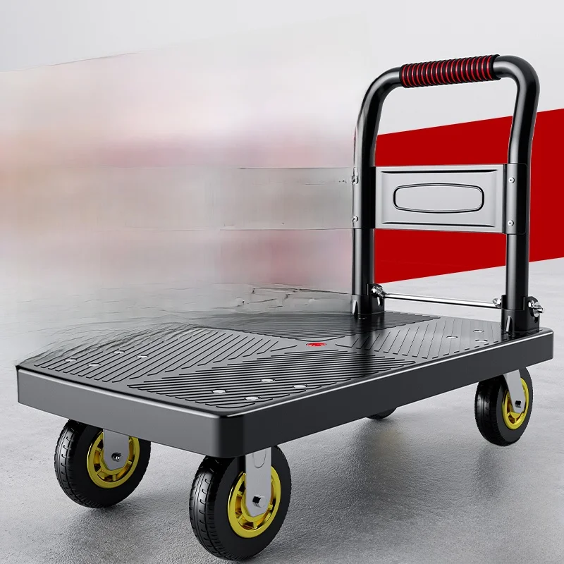 

Portable Hand-Pulled Cargo Cart Flaed Hand Tru Moving Vehicle Home Use Staing Convenient Small Trailer Retrieval