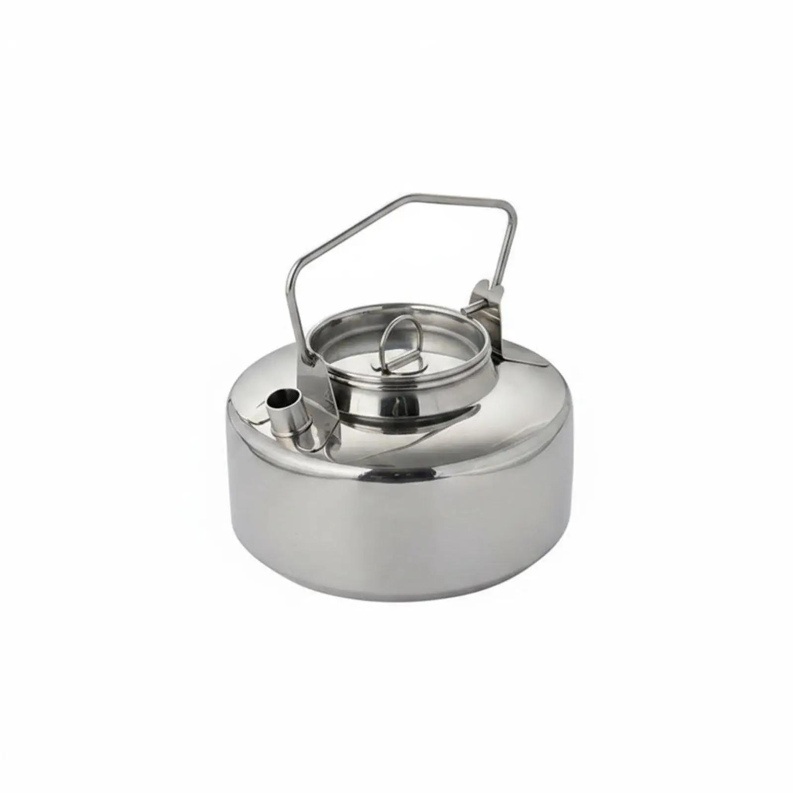 Compact Outdoor Water Boiler Kettle for Camp Stove 304 Steel Teapot Portable Lightweight for Hiker Camper Cookware