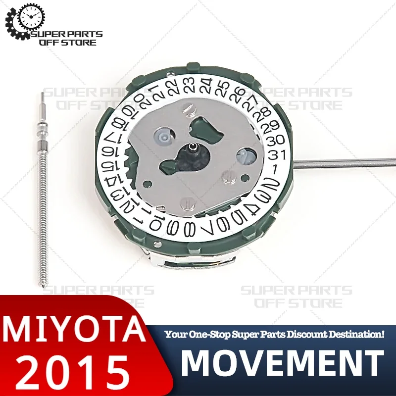 MIYOTA 2015 Movement Date At 3/6 New 2035 Women's Single Calendar Quartz Movement Watch Movement Repair Replacement Parts