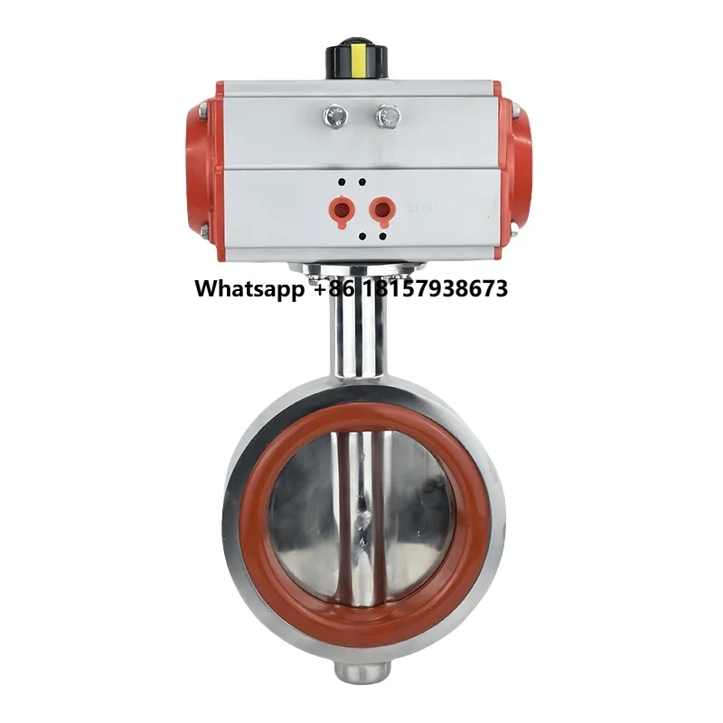 

3inch Hygienic Food Grade SS304 316L Stainless Steel Sanitary Pneumatic Wafer Butterfly Valve