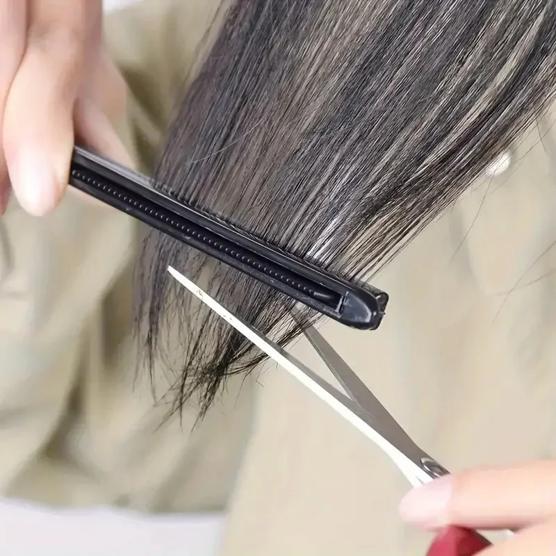 Pente de cabeleireiro v-pente bagunçado acabamento de cabelo alisamento tala pente-ferramenta de estilo de cabelo clipe especial para perucas de cabelo