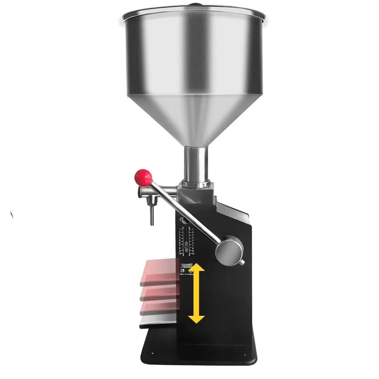 

A03 Semi Automatic Manual Standup Drink Bag Liquid Detergent Juice Baby Food Spout Pouch Filling Machine