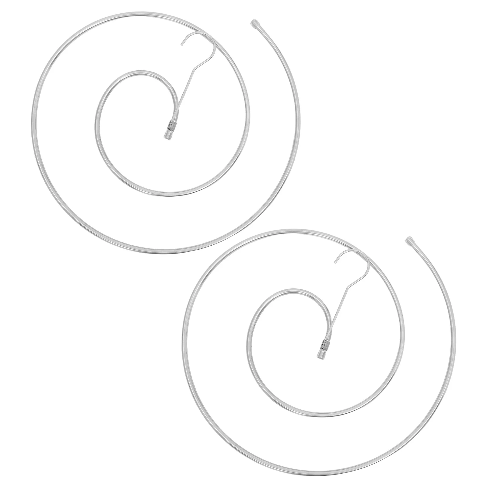 

2Pcs Blanket Hangers Spiral Clothes Drying Rack Foldable Heavy Duty Stainless Steel Blanket Rack Organizer for Wall Mounted