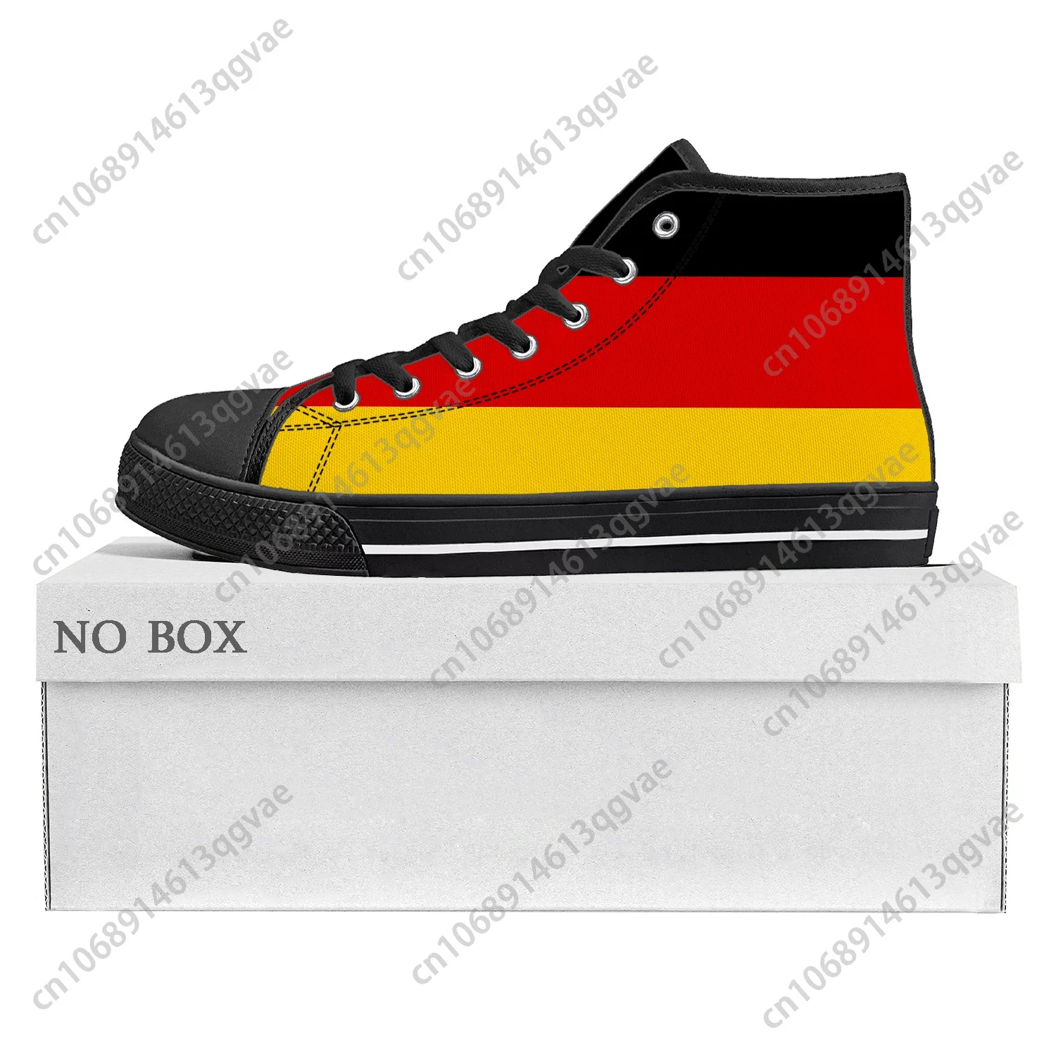 

German Flag High Top High Quality Sneakers Mens Womens Teenager Canvas Sneaker Germany Casual Couple Shoes Custom Shoe