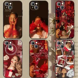 A- Ariana G-Grande Yes And Phone Case For Apple iPhone 15,14,13,12,11,XS,XR,X,8,7,Pro,Max,Plus,mini Silicone Black Cover