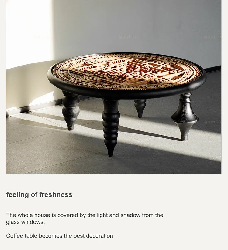 Tavolino francese retrò in legno massello tavolino da tè classico intagliato Tavolino da ricevimento B&B