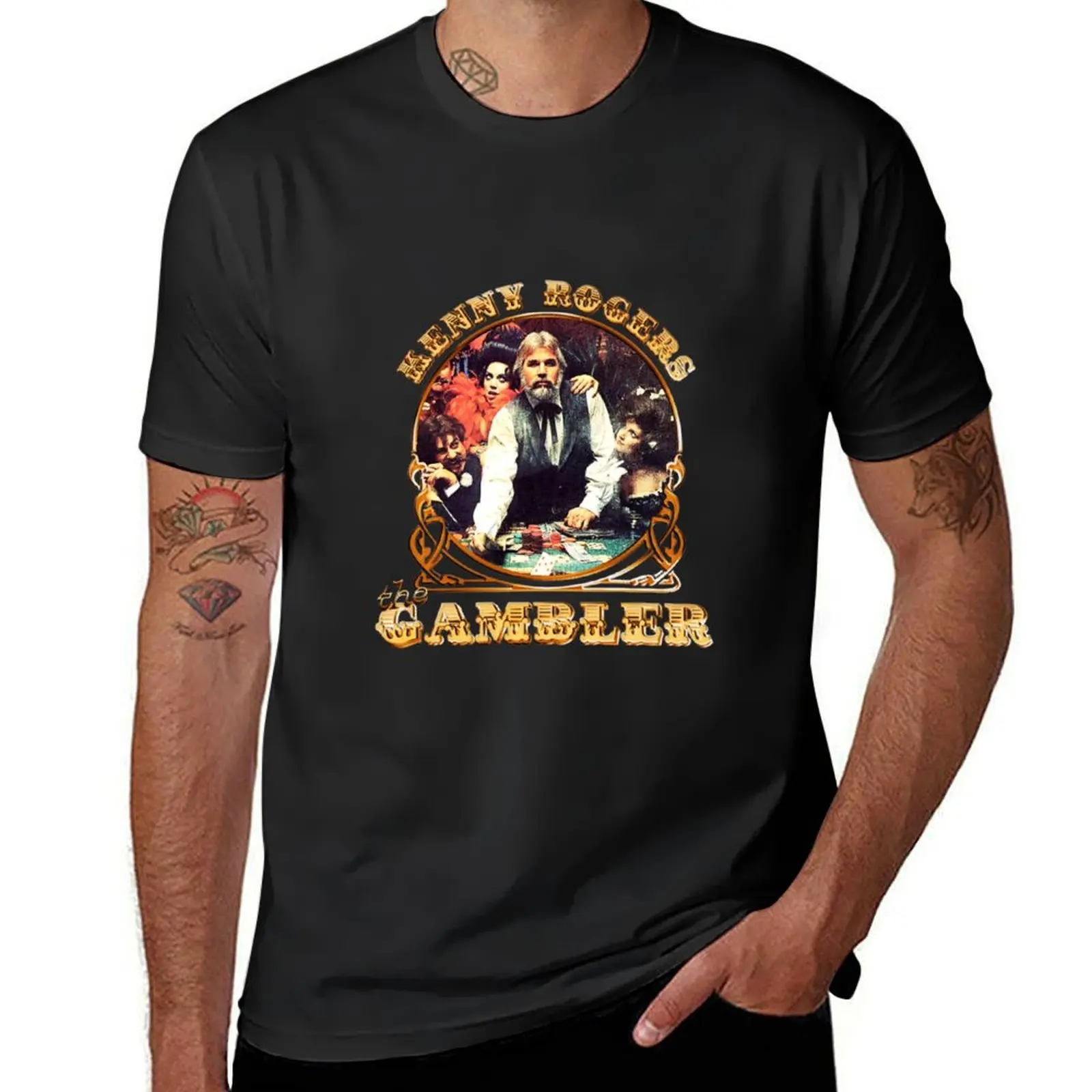 

Kenny Rogers The Gambler Original T-Shirt customizeds summer clothes summer top T-shirts for men cotton