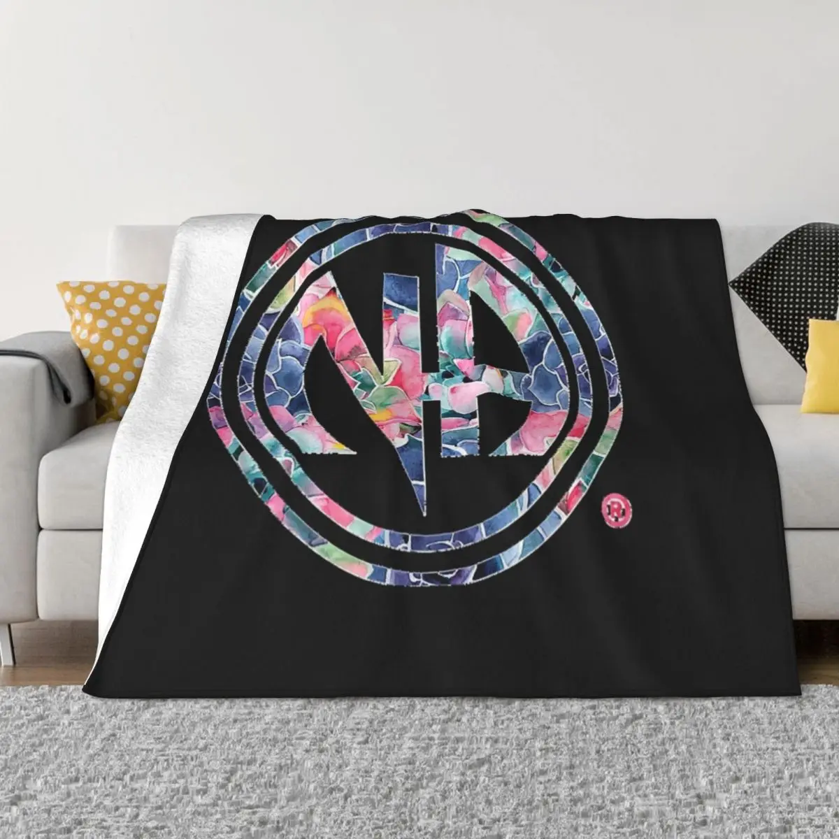 Cool NA Logo Narcotics Anonymous NA AA Essential Throw Blanket Warm Travel Blankets