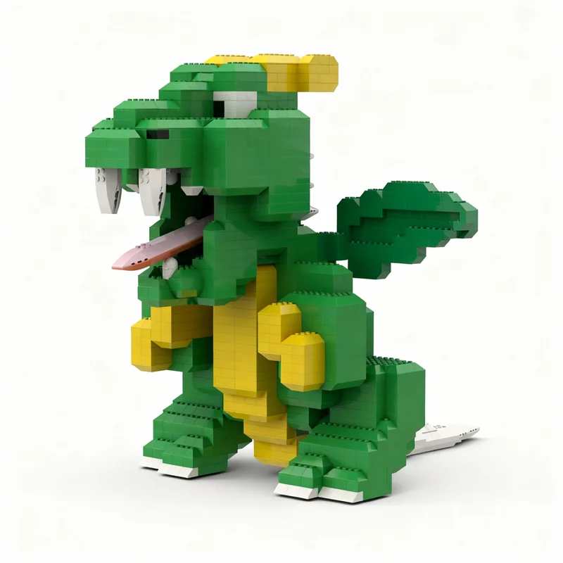 2104pcs MOC Dragon Art Model Building Blocks Construction Birthday Assemble Idea Kids Creative Education Christmas Gift Toys
