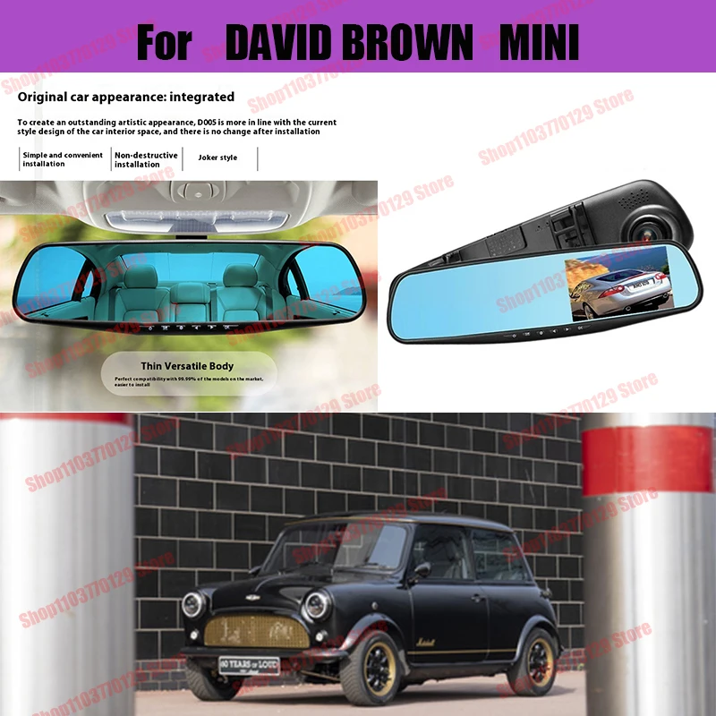 

For DAVID BROWN MINI High definition dual lens driving recorder with front and rear dual recording reverse images Car dvr