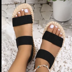 Women's fashion trend anti-slip wear lightweight cool soft soled flat sandals