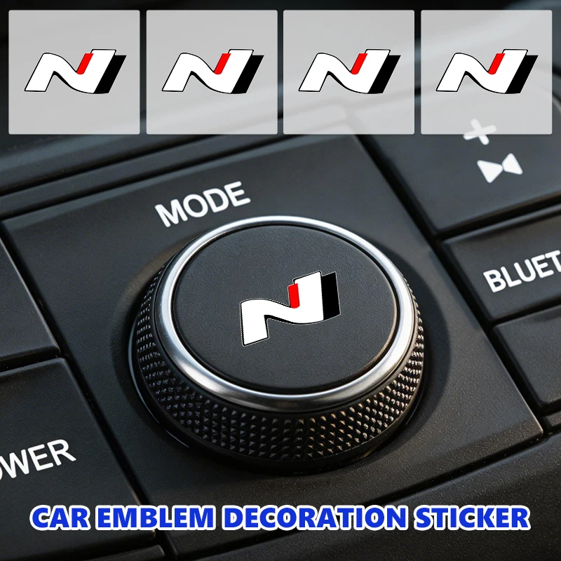 Pegatinas decorativas para el interior del coche, insignias, estilo automotriz para Hyundai N Line i10 I10 2008 2009 2010 2011 2012 2013 2019 Equus