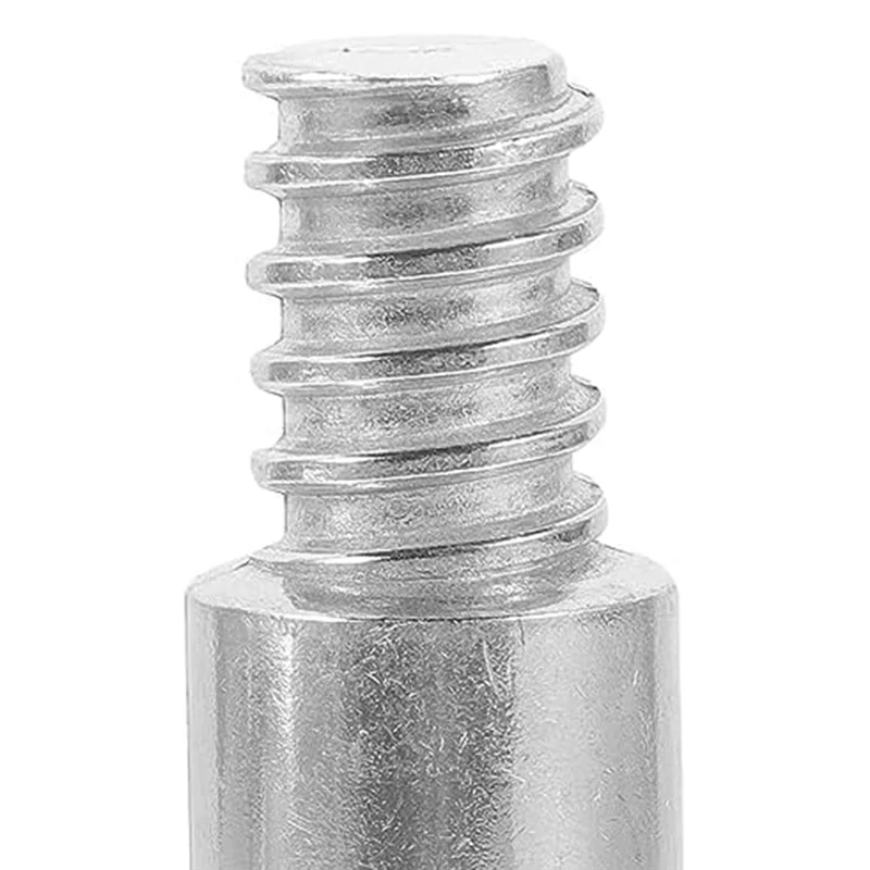 A008 2 個のネジ付きチップ交換アクセサリー修理キット、0.72 インチの木材または金属ポール用のアルミニウムネジ付きハンドルチップ