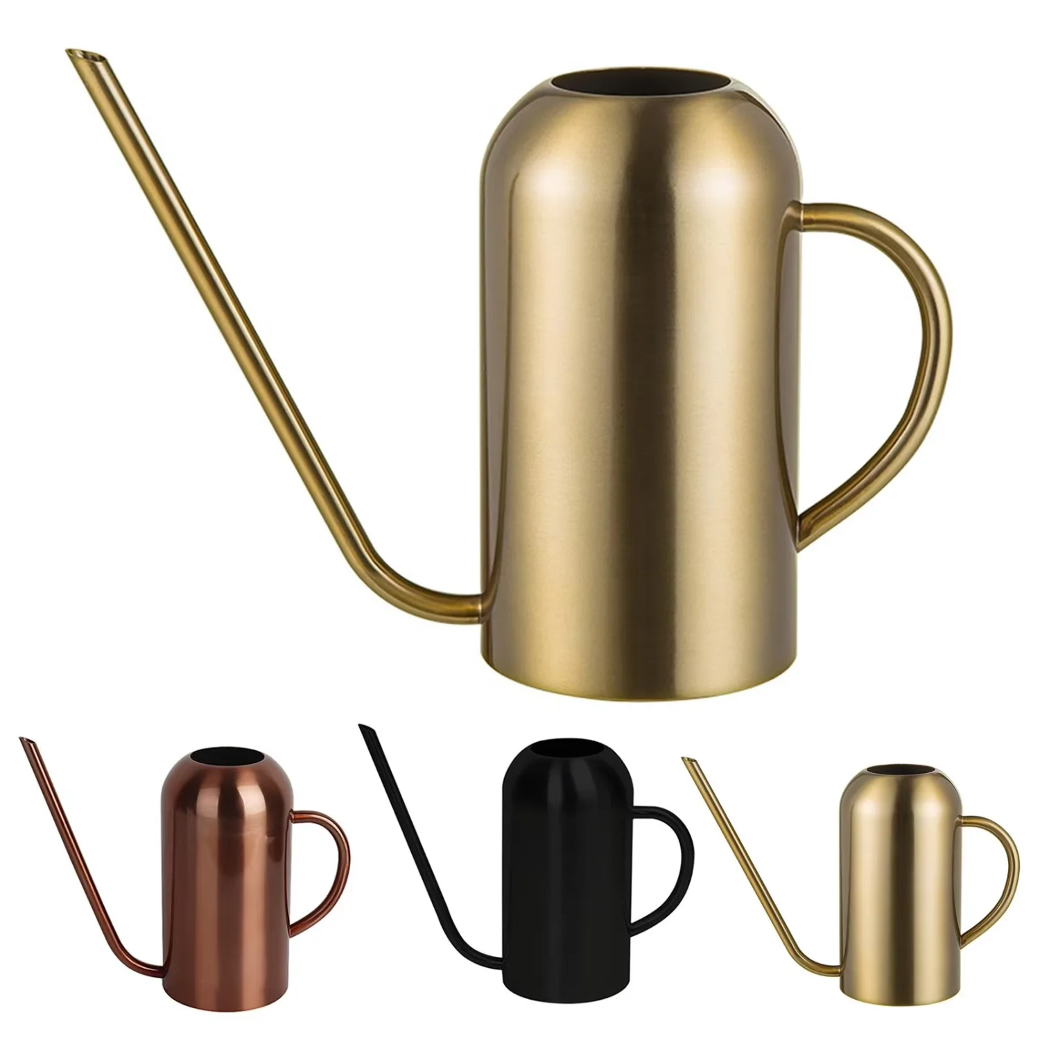 

Long Mouth Spout Watering Pot 1500ml Stainless Steel Can Indoor Garden Plants Flower Supplies Accessories