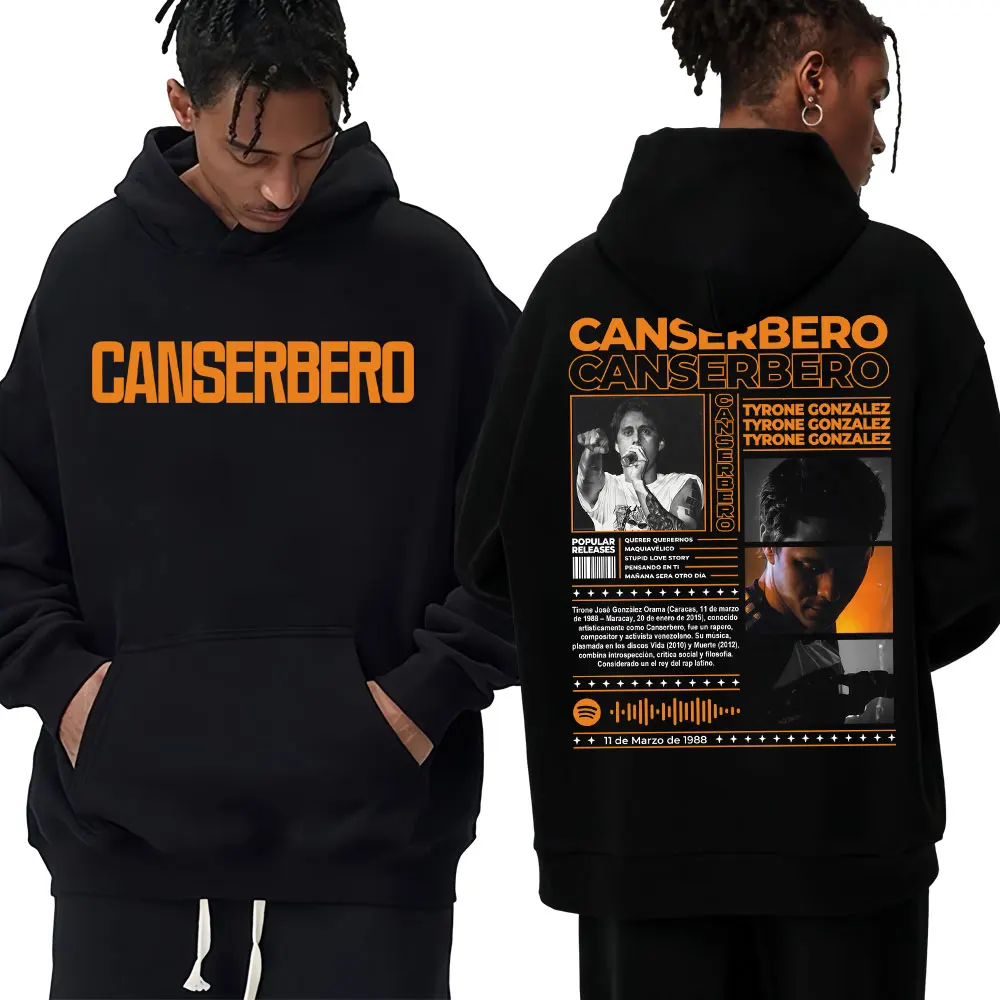 

Рэпер Canserbero Album Tour Толстовка с принтом Мужчины Женщины Мода Harajuku Винтаж Хип-Хоп Толстовка Негабаритный Флис Теплая Спортивная Одежда