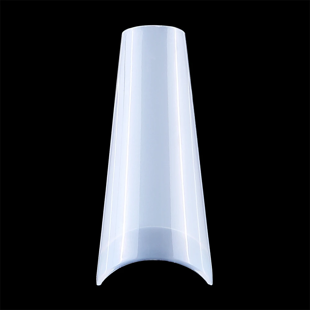 

500Pcs Coffin Pre-Shaped Clear Half Cover Soft False Nails Tips Soak Off Easy Nail Extension Set for DIY at Home Gift for Women