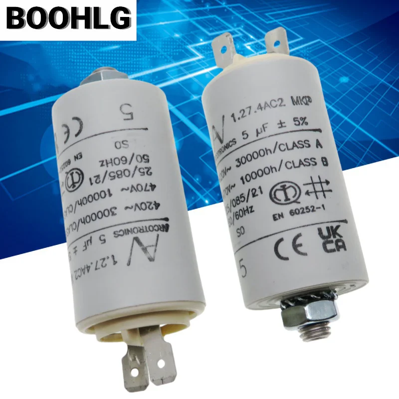 

1PCS AC starting capacitor AV Arcotronics 1.27.4AC2 MKP 5UF 420V-470V