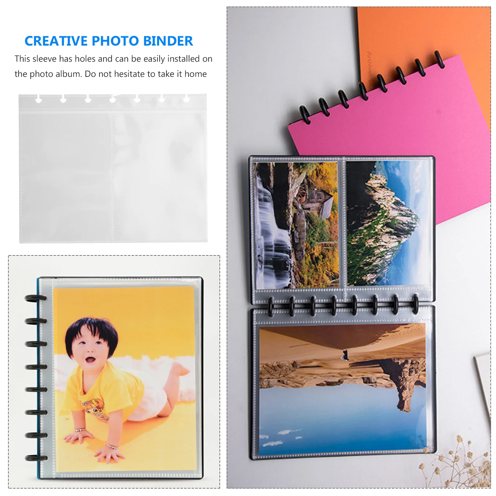 

25Pcs Photo Album Replacement Covers Clear Transparent Sleeves Moisture Dust Proof Photo Album Paper Protection Covers