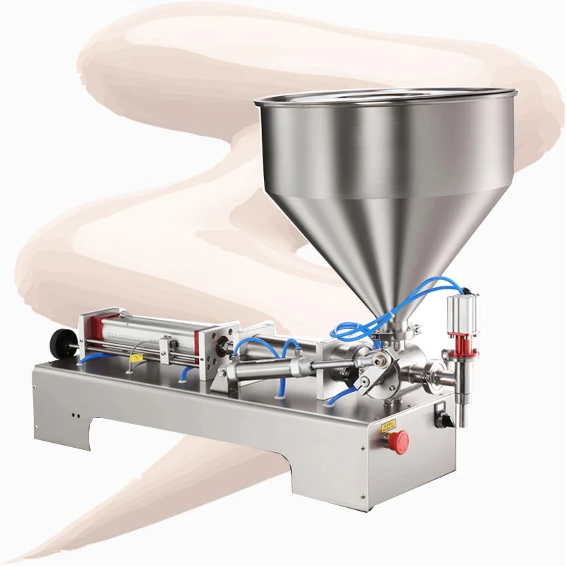 

Pneumatic Paste Filling Machine Pneumatic With Single Cylinder Piston Shampoo Cream Sauce Lotion Filling Machine