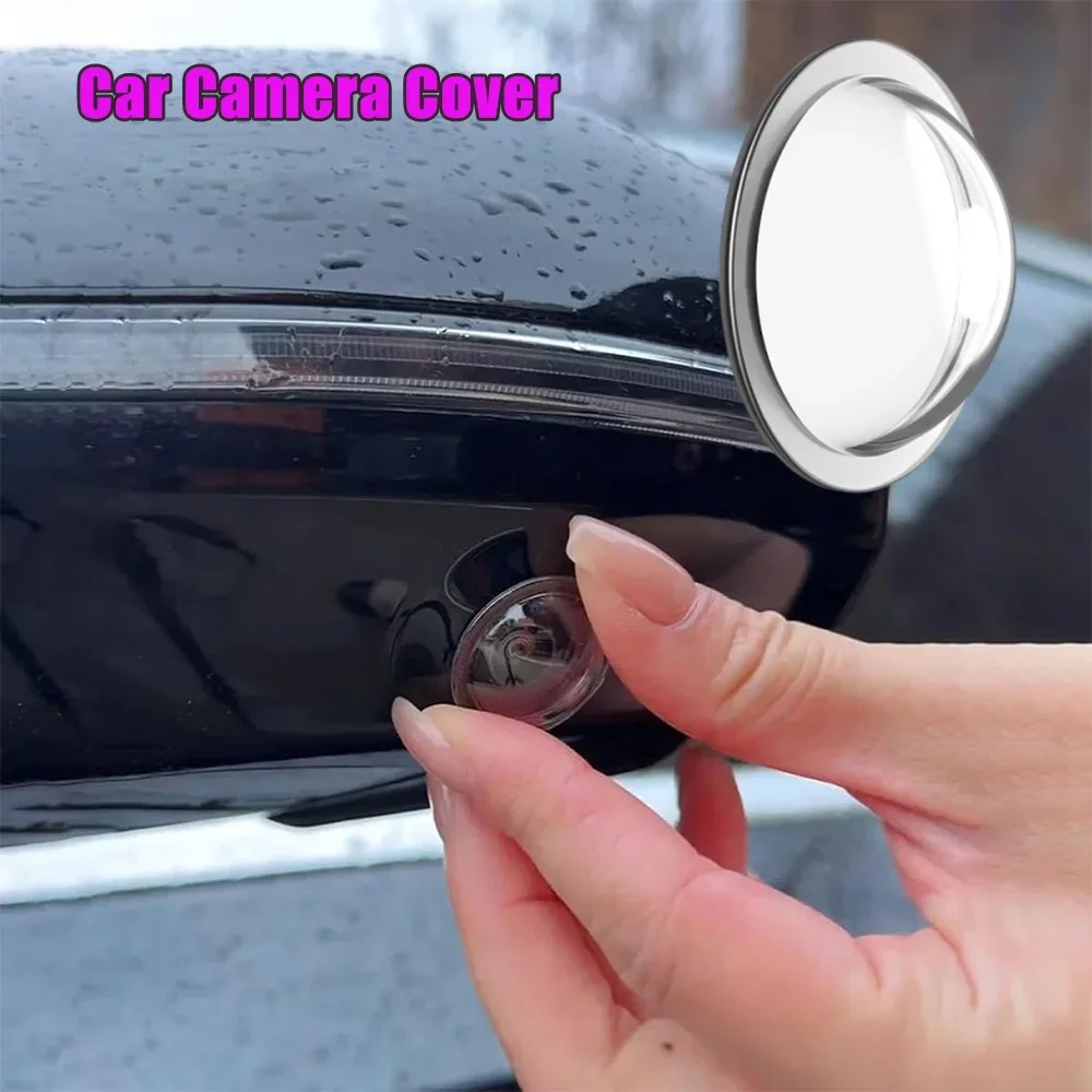 2PCS For 360 Reverse Backup Camera Car Camera Cover Lens Cap Protective Case Rear View Parking Camera Auto Accessories