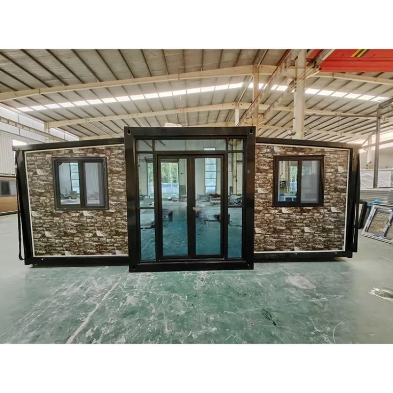 Sandwich Panel 40 Ft Mobile Cheap Portable Houses Security Container Cabins Buildable Container Tiny Houses From China