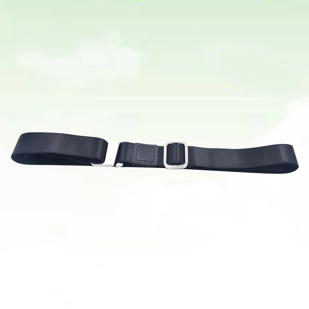 Hemdgürtel, verstellbar, schwarz, 2,5 cm, Hemdverschluss, Unterwäschegürtel, elastisch, langlebig, starker Clip, Anti-Falten, rutschfest, für Herren