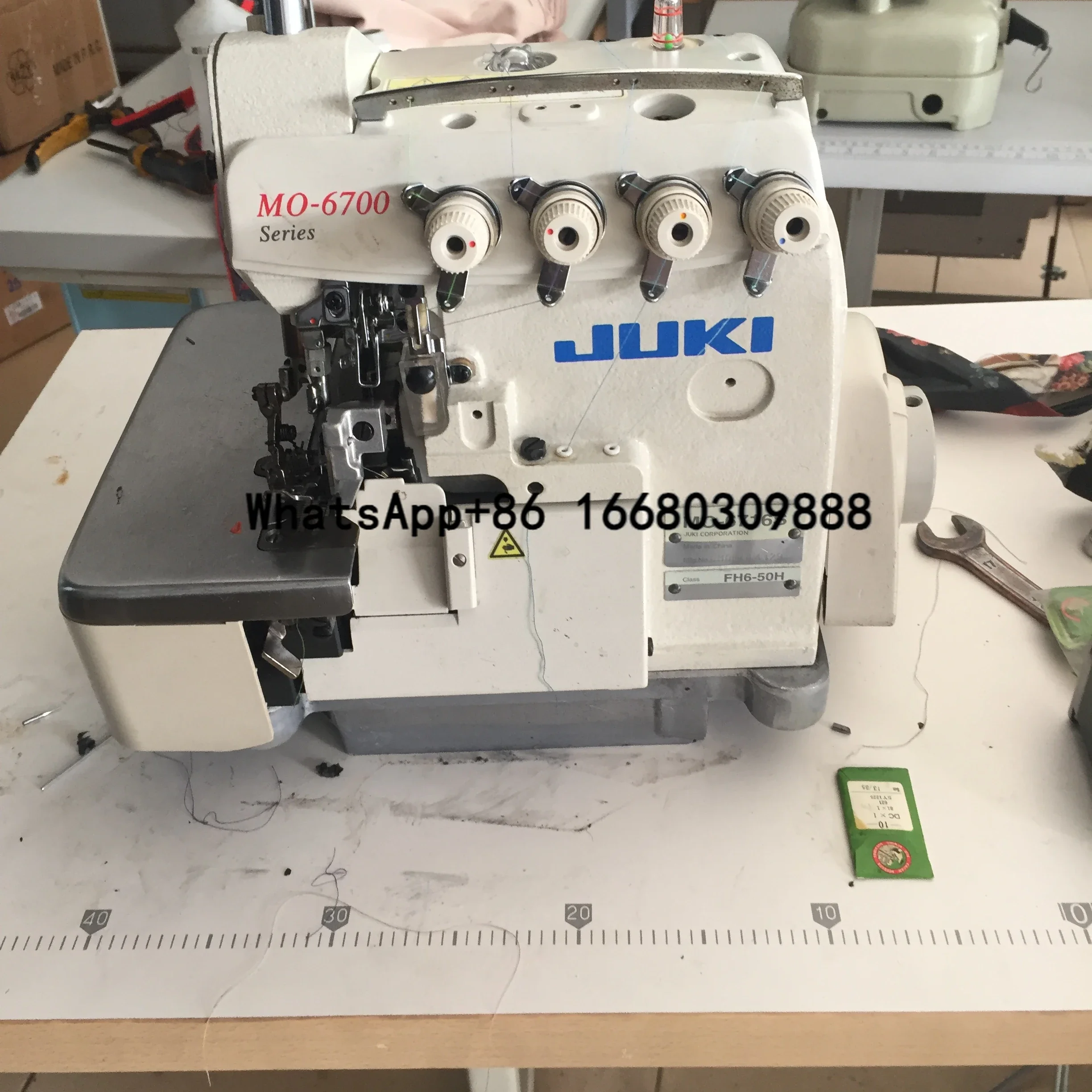 

1/6 Secondhand JUKI Overlock 6714 Four Threads Direct Drive Overlock Sewing Machines