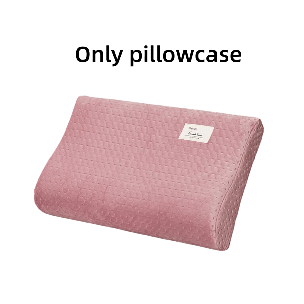 High-Grade 50*30cm Cotton Pillowcase Memory Foam Soft Latex Pillow Cover Pure Color Pillow Protector Cover Home Bedding Set