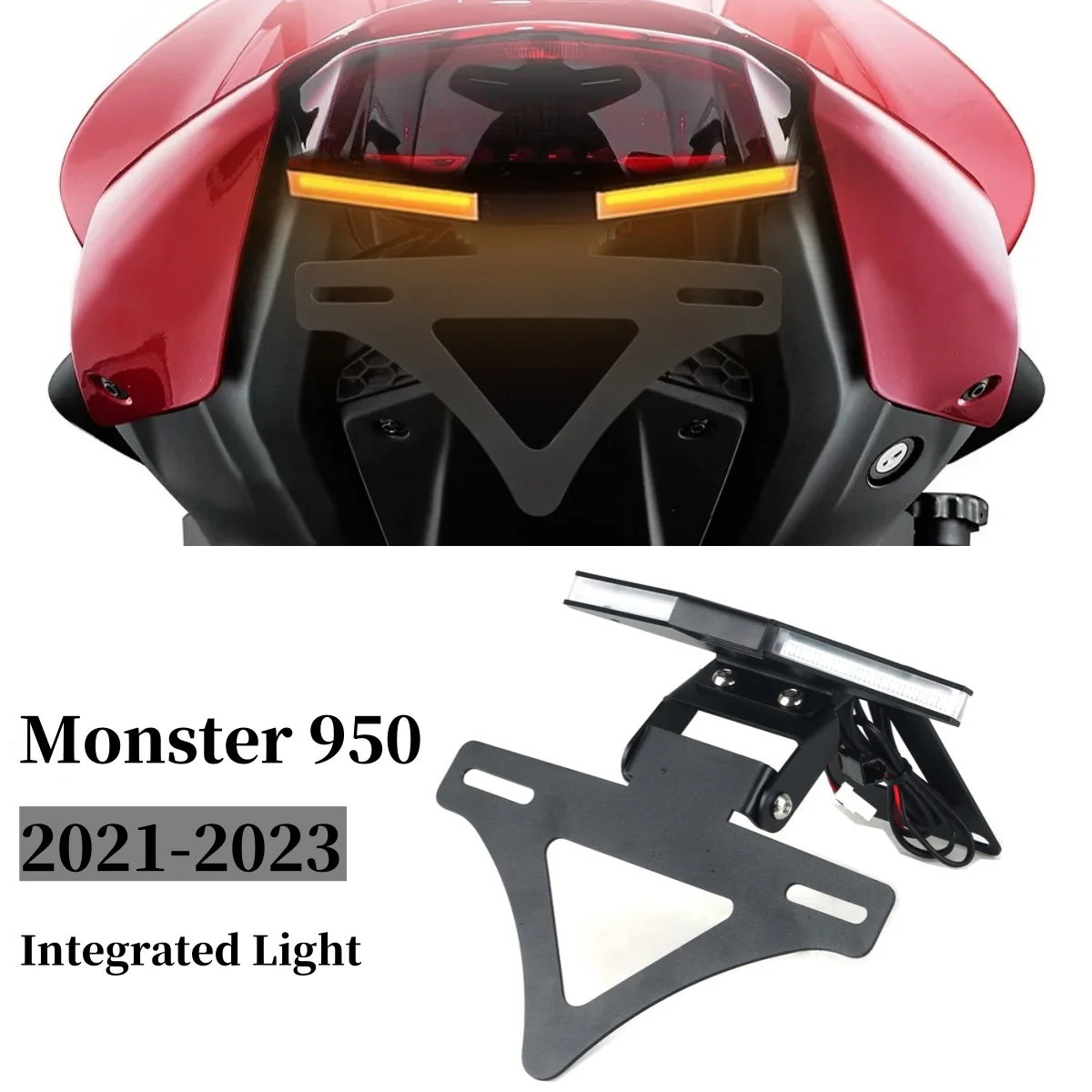 

For DUCATI Monster 950 Monster950 2021-2023 Motorcycle Accessories License Plate Holder Fender Eliminator Registration Bracket