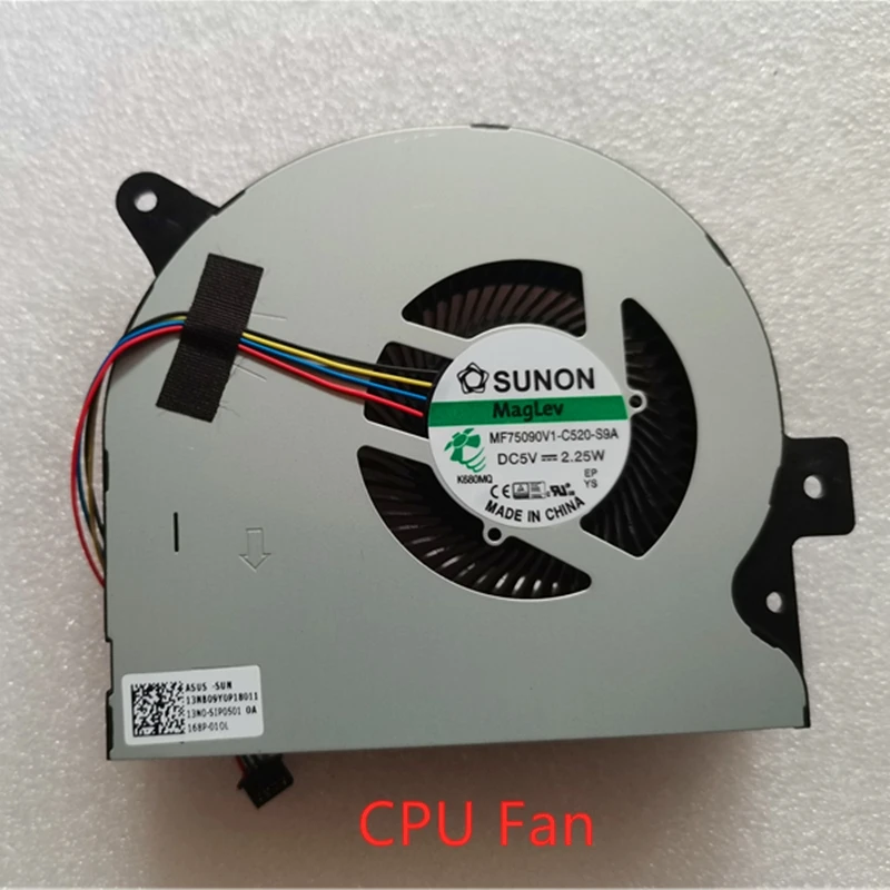 Imagem -02 - Nova Original Laptop Cpu Ventilador de Refrigeração para Asus Rog G752 G752v G752vy G752vt vl Fx72v vy Gtx980 fã 13nb09y0p18011 13nb09y0p19011