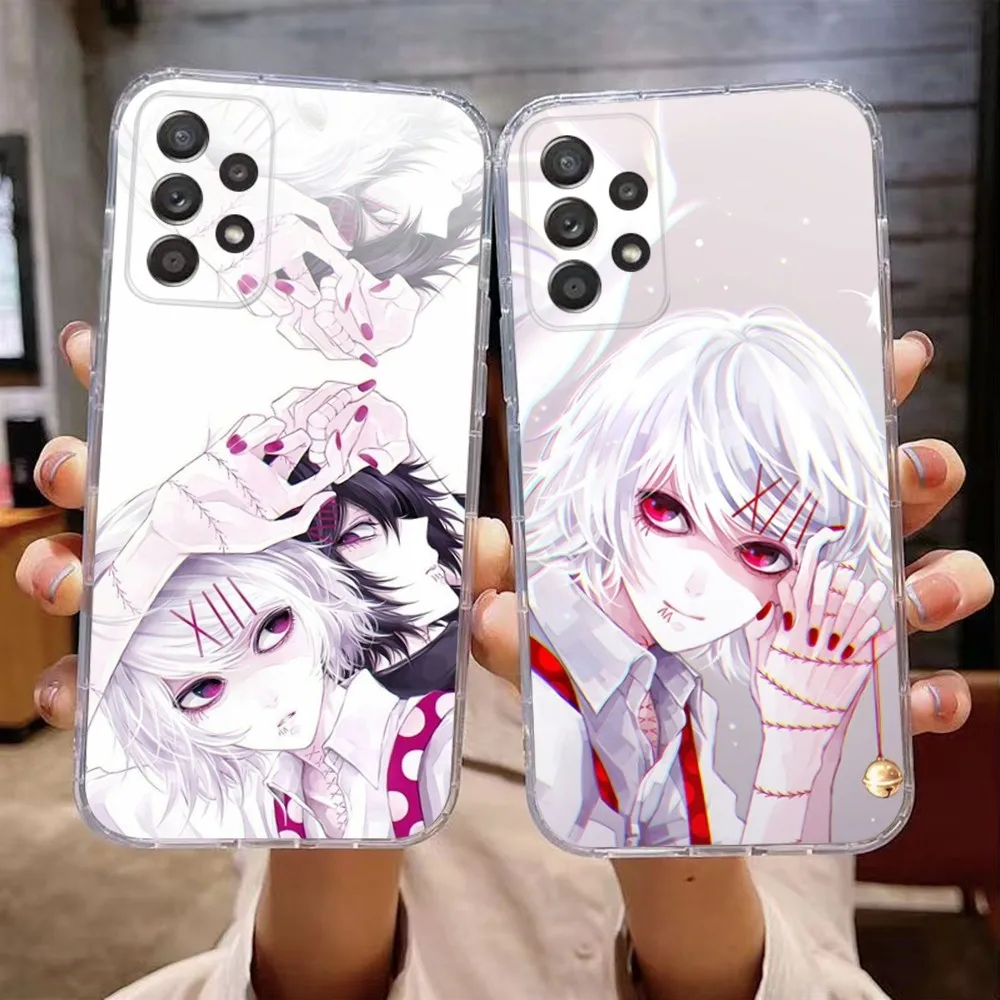 JUUZOU SUZUYA Phone Case For Samsung Galaxy A71,70,52,51,40,31,A50,30S,21S,Note20ultra Transparent Cover