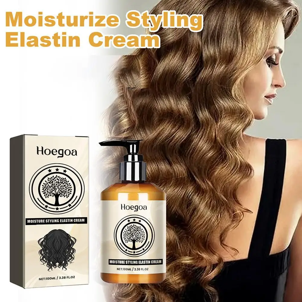 Non-wash Conditioner Repair Damaged Curly Hair Color Dry Hair Plump Shine Natural Fluffy Styling Keratin Treatment Cream