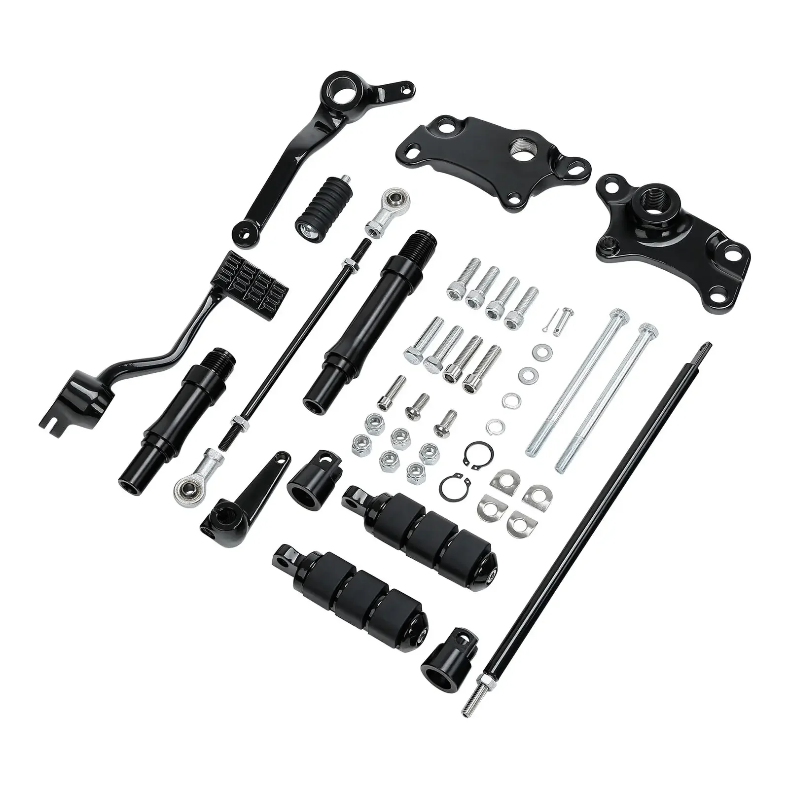 Motorcycle Forward Controls Foot Pegs Linkages For Harley Sportster XL883 1200 1991-2003