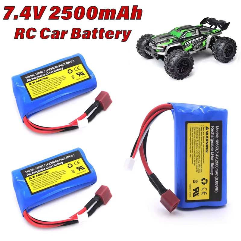 

7.4V 2500mAh 2S 15C Li-ion Battery Used For SCY 16101 16102 16103 Q130 SG116MAX PRO Spare Battery toy batteries Toy accessories
