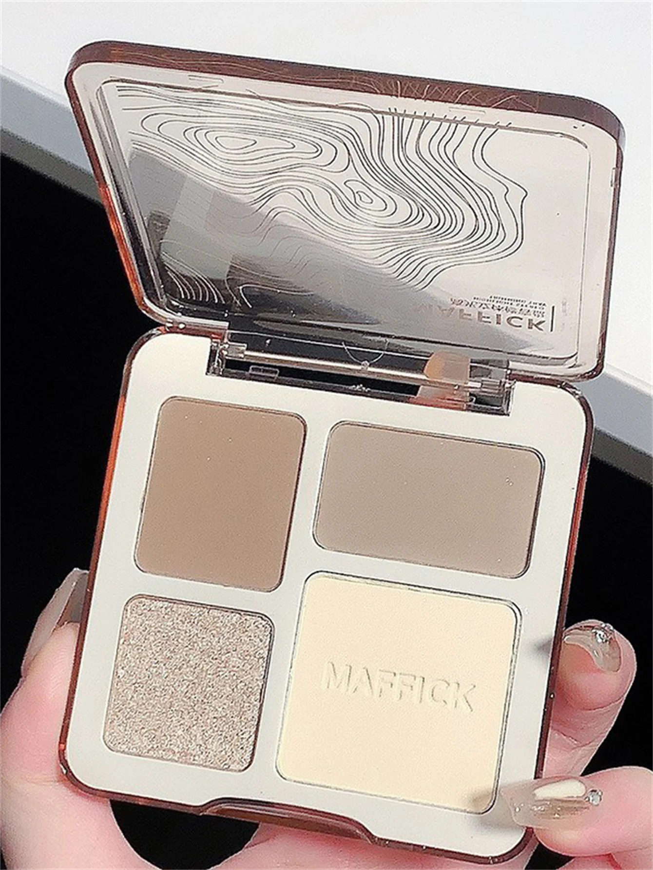 1 قطعة عالية الجودة 4-color هيغليغتر لوحة طويلة الأمد تسليط الضوء على ماتي الأنف الظل أربعة ألوان كونتور لوحة #1